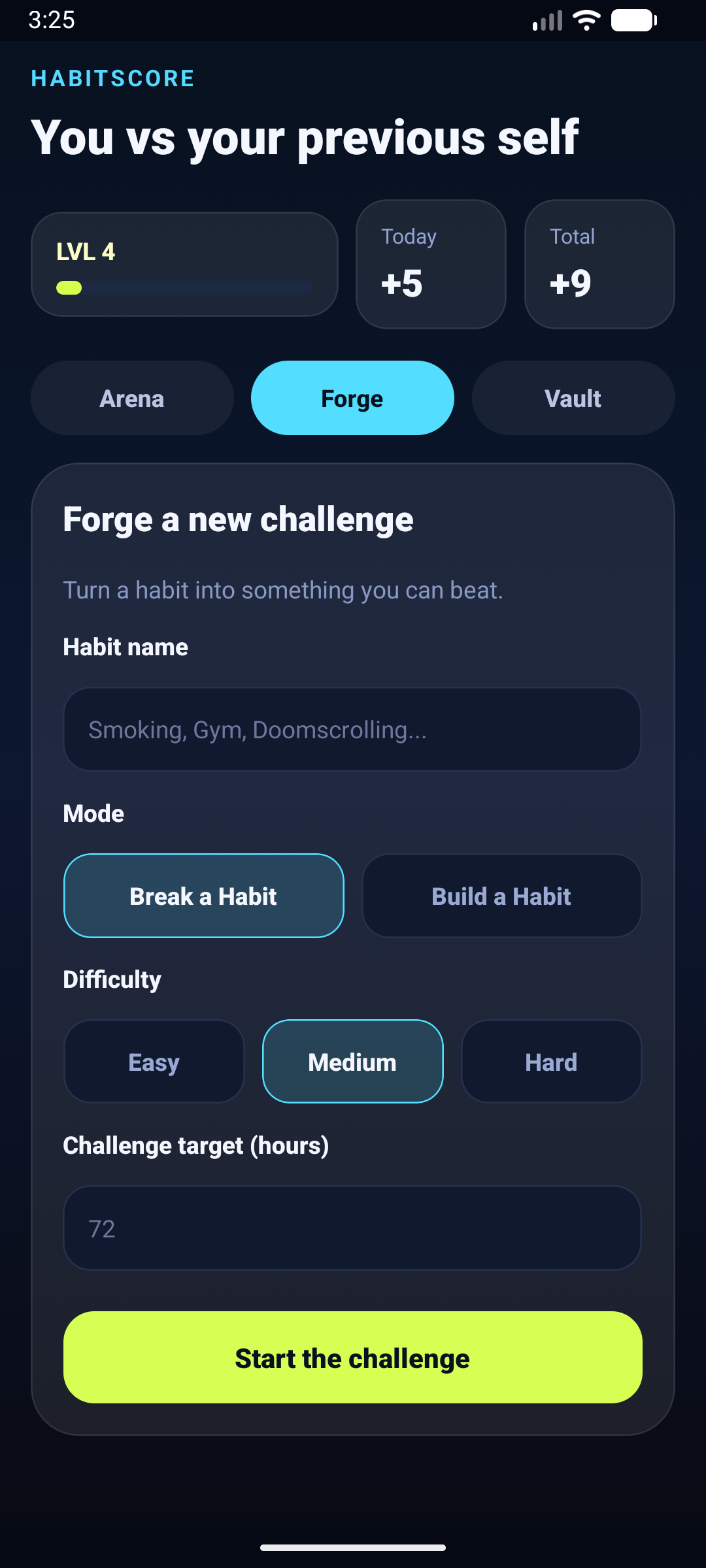 HabitScore screenshot 1
