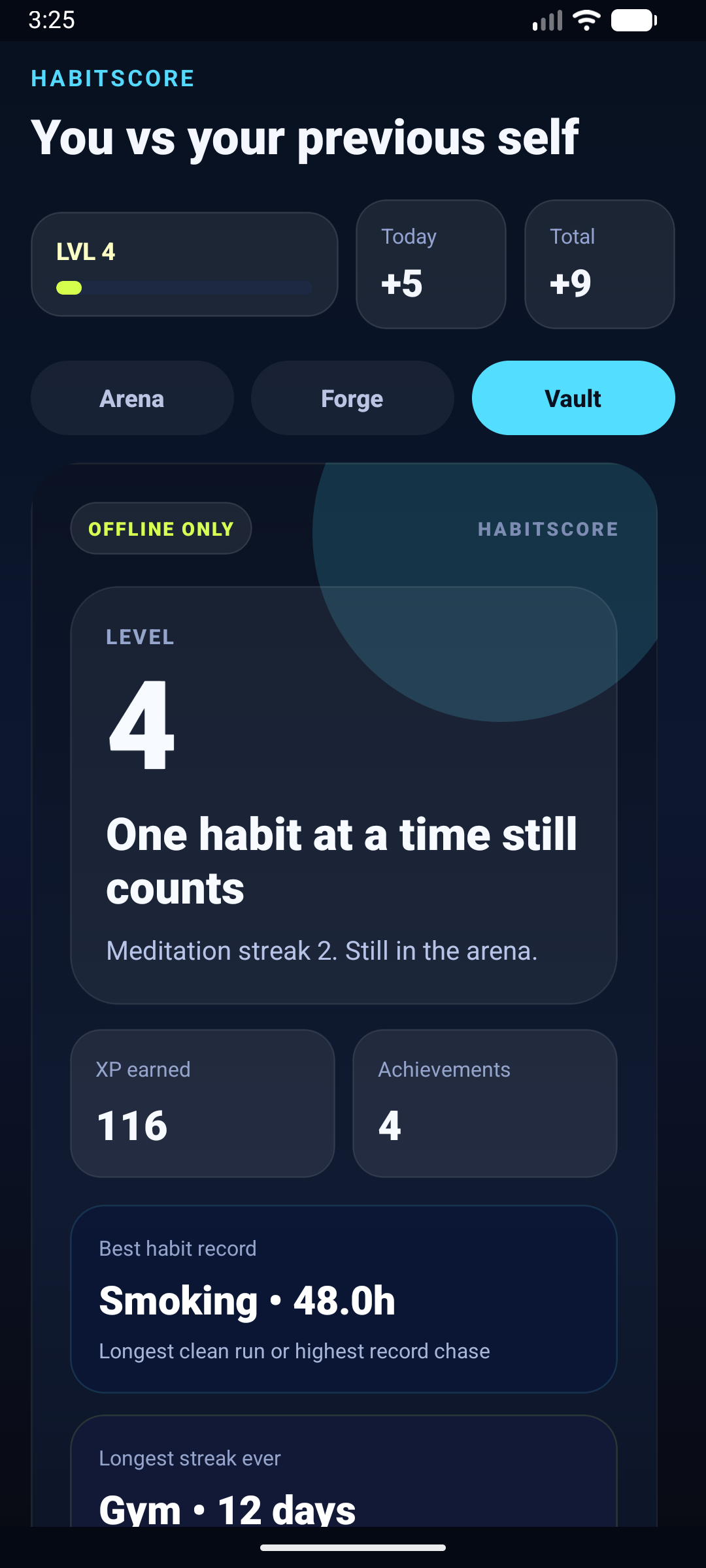 HabitScore screenshot 2